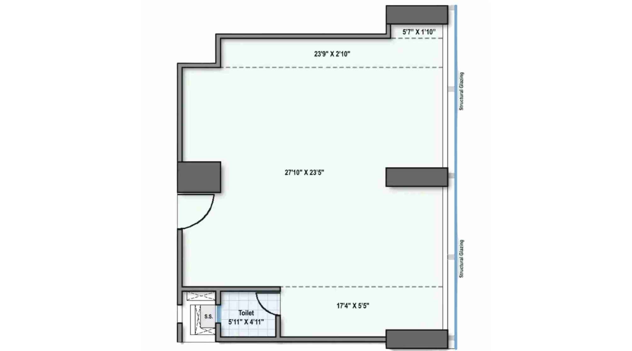 Raheja-Prime-One-Floor-Plan-862-sqft